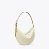 Tory Burch T Monogram Pebble Small Balloon Bag In White