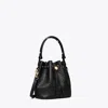 Tory Burch T Monogram Pebbled Bucket Bag