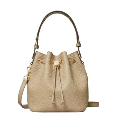 TORY BURCH EMBOSSED-LOGO TOTE BAG