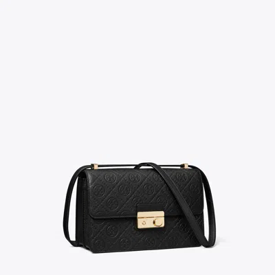 Tory Burch T Monogram Pebbled Shoulder Bag
