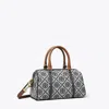 Tory Burch T Monogram Petite Barrel Bag In Blue