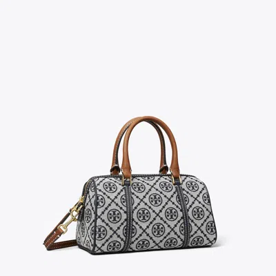 Tory Burch T Monogram Petite Barrel Bag In Blue