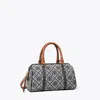Tory Burch T Monogram Petite Barrel Bag In Tory Navy