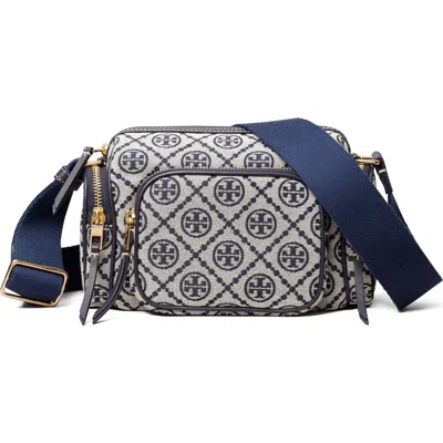 Tory Burch T Monogram Pocket Crossbody Bag In Blue