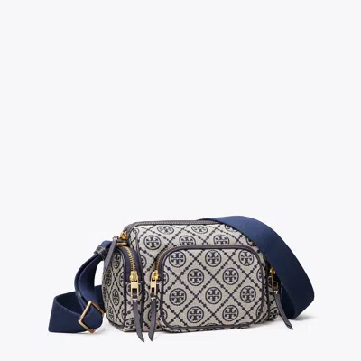 Tory Burch T Monogram Pocket Crossbody In Blue