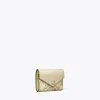 Tory Burch T Monogram Printed Leather Small Envelope Wallet In Khaki Sand