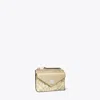 Tory Burch T Monogram Printed Leather Zip Card Case In Khaki Sand
