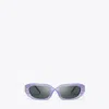 Tory Burch T Monogram Rectangle Sunglasses In Gray