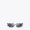Tory Burch T Monogram Rectangle Sunglasses In Purple
