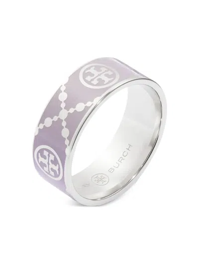 Tory Burch T-monogram Ring In Silver