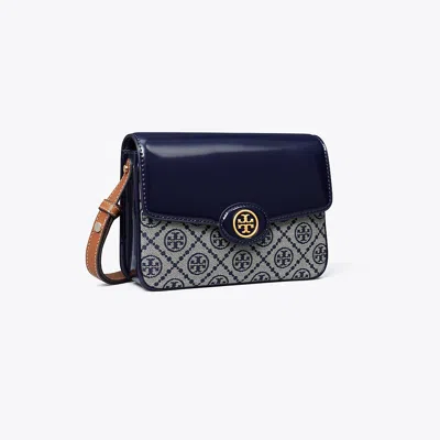 Tory Burch T Monogram Robinson Convertible Shoulder Bag In Tory Navy