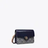 Tory Burch T Monogram Robinson Shoulder Bag In Blue