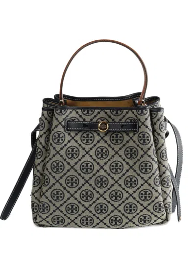Tory Burch T-monogram Romy Bucket Bag In Blue
