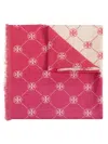Tory Burch T Monogram Scarf In Pink