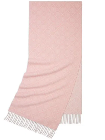Tory Burch T Monogram Scarf In Pink