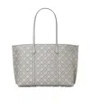 Tory Burch T-monogram Shopping Bag In Gray