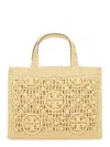 Tory Burch T Monogram Shopping Bag In Nude