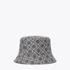 Tory Burch T Monogram Short-brim Bucket Hat In Blue