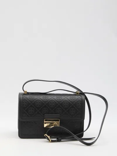 Tory Burch T Monogram Shoulder Bag In Black