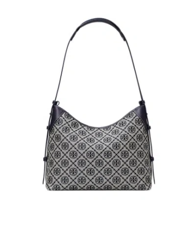 Tory Burch T Monogram Shoulder Bag In Blue