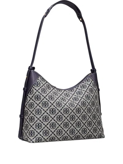 Tory Burch T Monogram Shoulder Bag In Blue