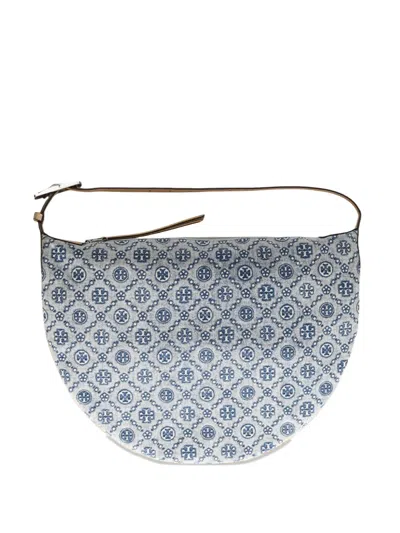 Tory Burch T Monogram Shoulder Bag In Blue
