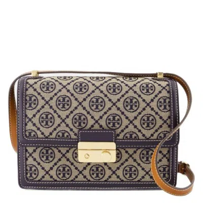 Tory Burch T Monogram Shoulder Bag In ["blue"]