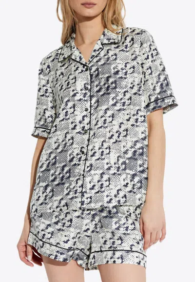 TORY BURCH T MONOGRAM SILK SHIRT