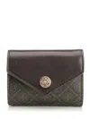 Tory Burch T Monogram Small Envelope Wallet In Brown