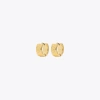 Tory Burch T Monogram Small Hoop Earring In Tory Gold