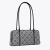Tory Burch T Monogram Small Marshmallow Satchel In Tory Navy