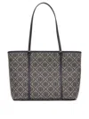 Tory Burch T Monogram Small Zip Tote In Gray