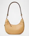 Tory Burch T-monogram Embossed Crescent Shoulder Bag