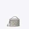 Tory Burch T Monogram Soft Vanity Case In Gray