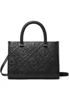 Shop Tory Burch T Monogram Square Tote Bag In Black