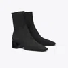 Tory Burch T Monogram Stretch Ankle Boot In Black