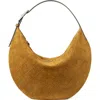 Tory Burch T Monogram Suede Balloon Bag In Brown