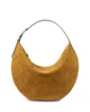 Tory Burch T Monogram Suede Balloon Hobo Bag In Brown