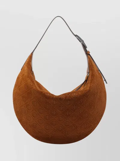 Tory Burch T Monogram Suede Shoulder Bag