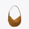 Tory Burch T Monogram Suede Small Balloon Bag In Brown