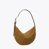 Tory Burch T Monogram Suede Small Balloon Bag In Brown