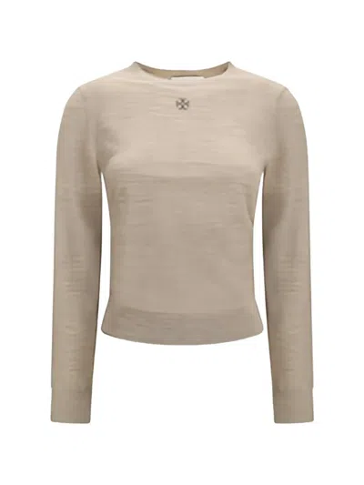 Tory Burch T Monogram Sweater In Neutral