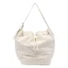 Tory Burch T Monogram Terry Bucket Bag In White