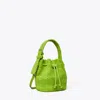 Tory Burch T Monogram Terry Mini Bucket Bag In Green