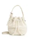 Tory Burch T Monogram Terry Mini Bucket Bag Handbags Beige