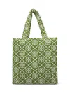 Tory Burch T Monogram Terry Tote Bag In Green
