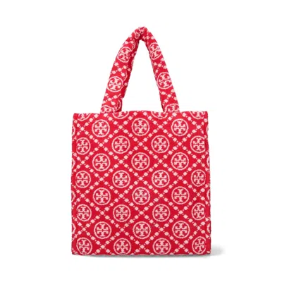 TORY BURCH TORY BURCH T MONOGRAM TERRY TOTE BAG