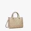 Tory Burch T Monogram Embossed Small Rectangular Tote In Fresh Clay