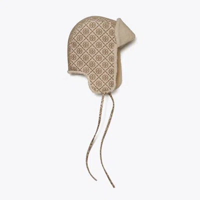 Tory Burch T Monogram Trapper Hat In Hazel