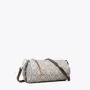Tory Burch T Monogram Utility Cylinder Bag In Gray